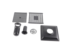 Desagüe De Suelo Para Ducha De Acero Inoxidable Sus304 Con Tapa Extraíble De 12x12 Cm.