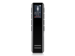 Mini grabadora digital para grabación automática, estéreo de 360°, ideal para reuniones, entrevistas y conferencias, 8 GB, Yizhood (negra)