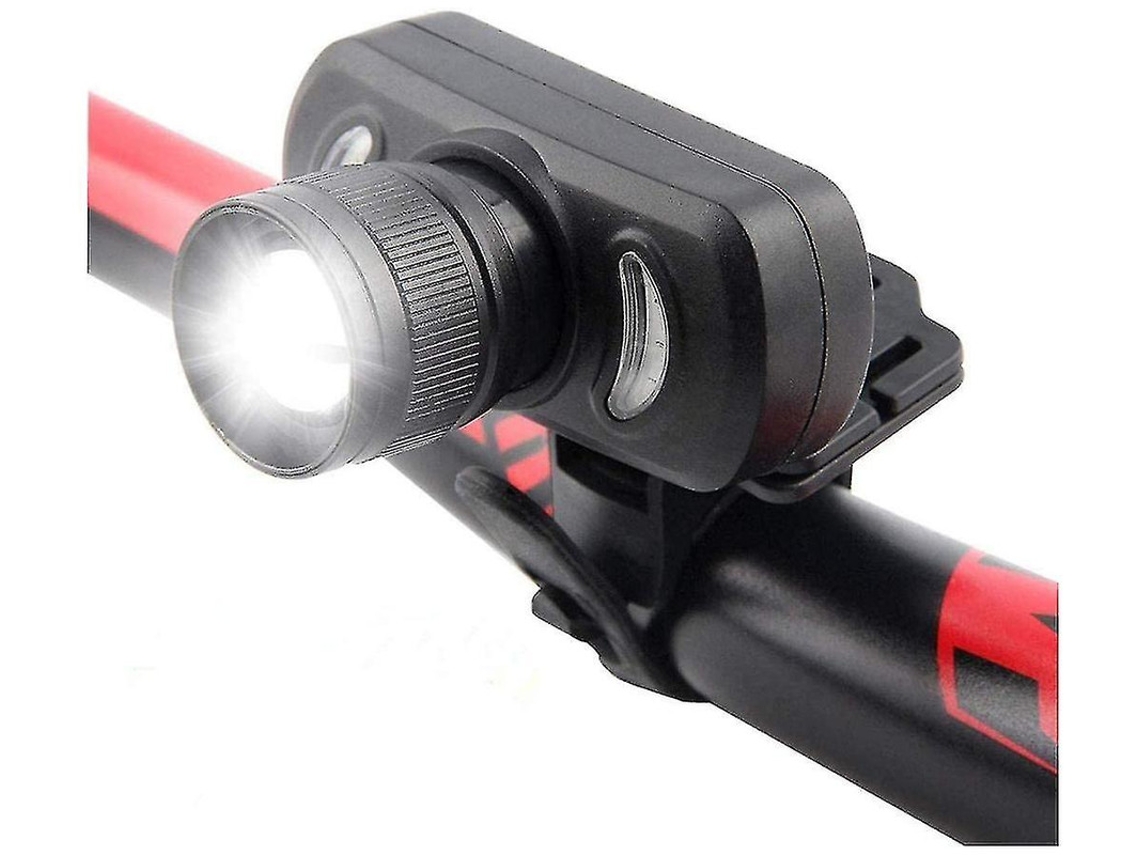 Cargador Luzes Bicicleta Usb Recarregável Modos Montanha Yizhood Negro