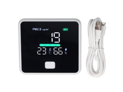 Monitor Portátil De Pm2.5 Con Detector De Temperatura Y Humedad De Alta Precisión Para El Hogar Y Los Viajes.