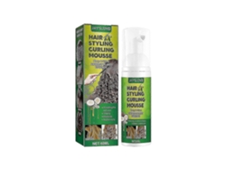 Jaysuing Fluffy Curly Hair Shaping Mousse Moisturizing Care Anti-frizz Curly Hair Elastin Foam Shaping