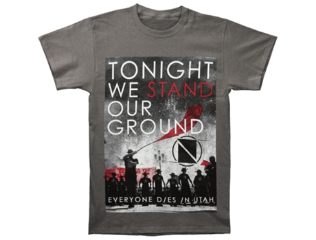 Camiseta ROCKINSTONE Todo mundo morre em Utah hoje à noite nós resistimos (L)