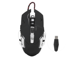 Mouse gamer com fio USB Baoj-2026G3 com luzes coloridas para PC, laptop e desktop.