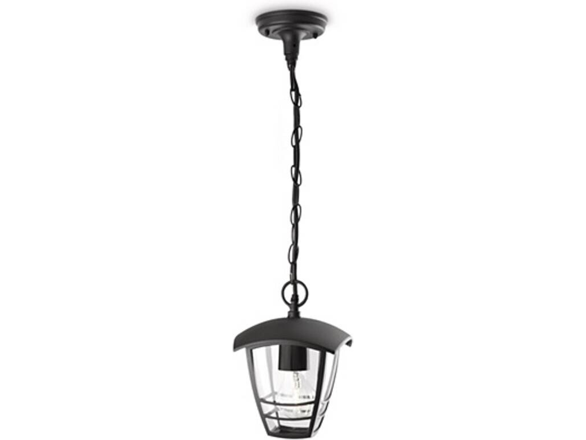 Lámpara Exterior de Techo PHILIPS Creek Negra