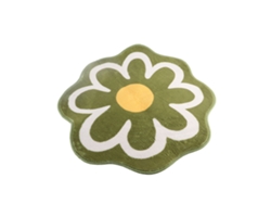 2026-alfombra De Cachemira Imitada Floral Absorbente Alfombra Para Salón Baño Mesa De Café 60x60cm