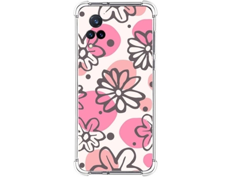 Carcasa Vivo V21 5G TUMUNDOSMARTPHONE Dibujos Antigolpes Flores 09 Multicolor