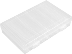 Juego de 1 cápsula redonda, práctico organizador para coleccionar objetos.
