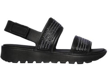 Sandalias SKECHERS Footstreps Mujer (39 - Negro)