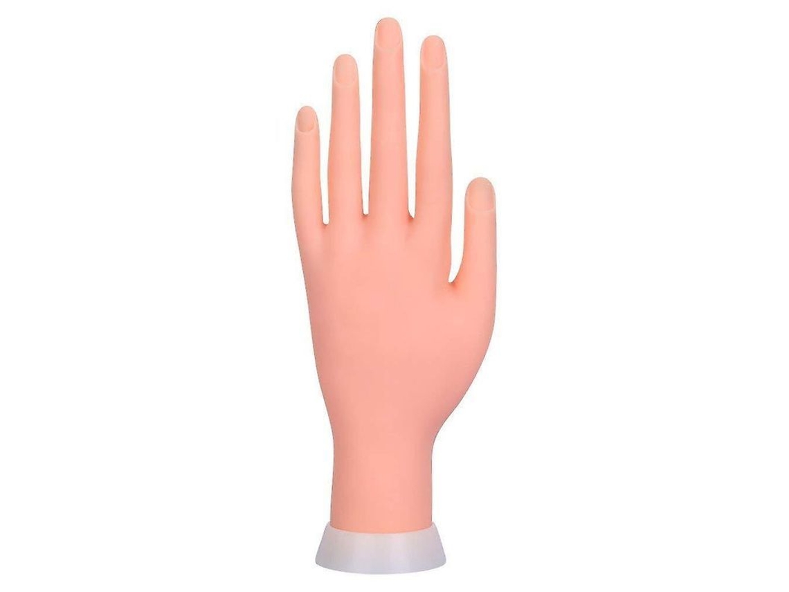 Mano Artificial Para Practicar Uñas, Flexible, Desmontable, Entrenamiento De Manicura Para Zurdos