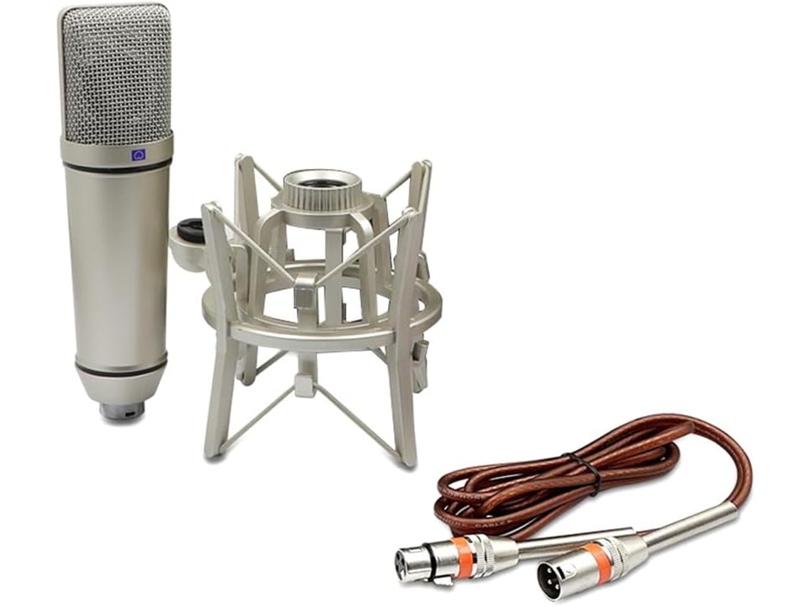 Micrófono De Condensador Cardioide Profesional Para Estudio, Ideal Para La Grabación De Voz Y Podcasts.