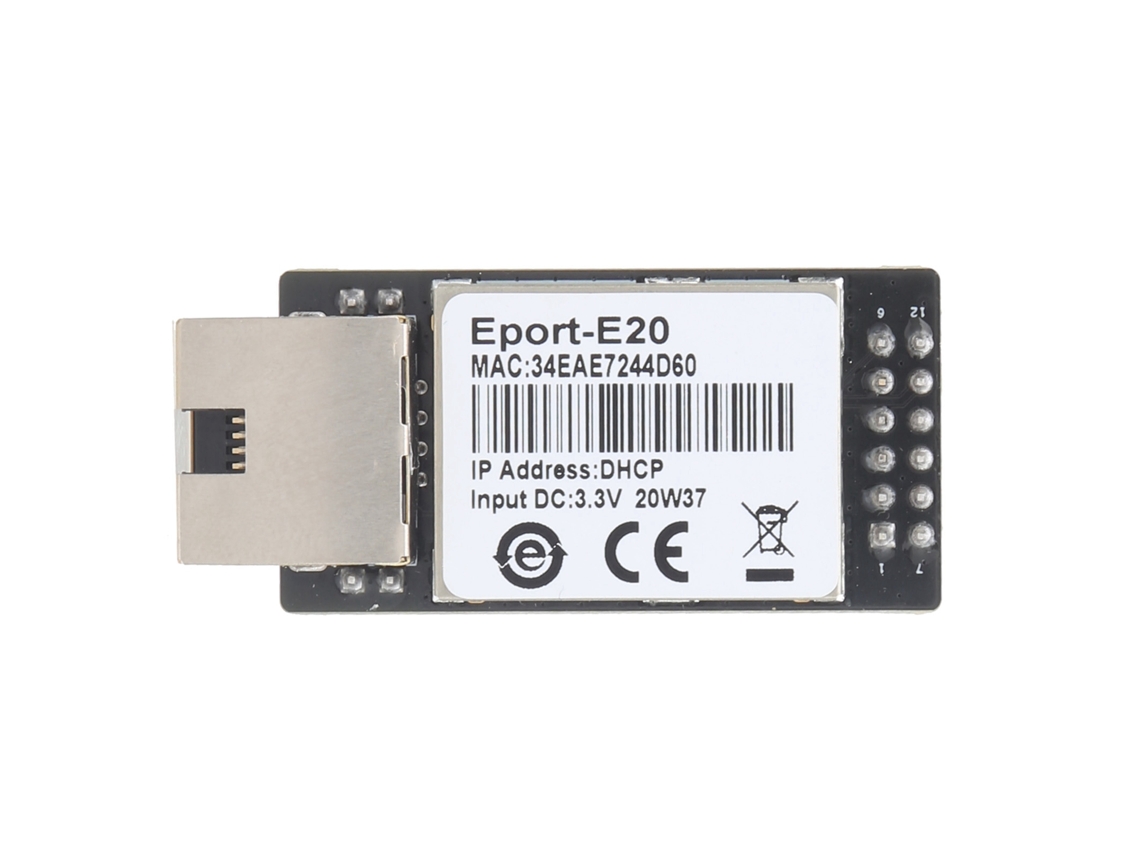 Módulo Serial Para Ethernet Hf-e20 Com Rj45 Para Ttl Para Freertos, Dispositivo De Rede De 128kb