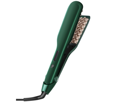Férula de maíz pelo esponjoso raíz pelo clip multifuncional oreja de trigo tabla de planchar rizador de pelo verde XLT