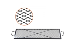Parrilla de acero para fogatas de 111 x 38 cm, ideal para barbacoas al aire libre Tekmaquinas