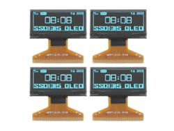 Veloriskku-módulo De Tela Lcd 128x64 0,96 Polegadas 4 Peças Camada De Plástico Fina 30pin Azul