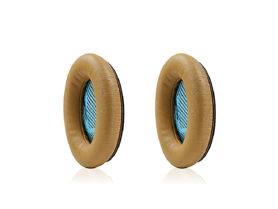 Almohadillas para auriculares Bose AE2, espuma suave, piel de oveja, color caqui.