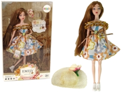 Muñeca bebé Emily Autumn con sombrero de pelo rojo B.active