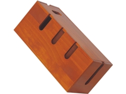 Caja Organizadora De Cables De Madera Maciza, Organizador De Cables Grande Para Escritorio