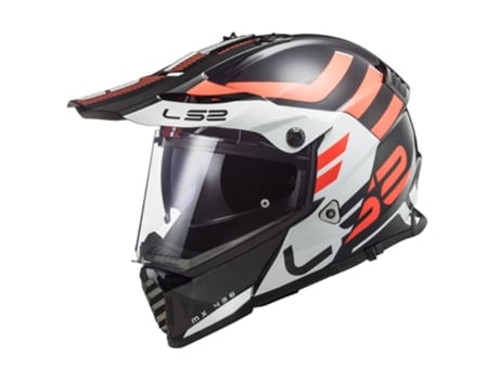 Casco LS2 Mx436 Pioneer Evo Adventurer Black White Xs
