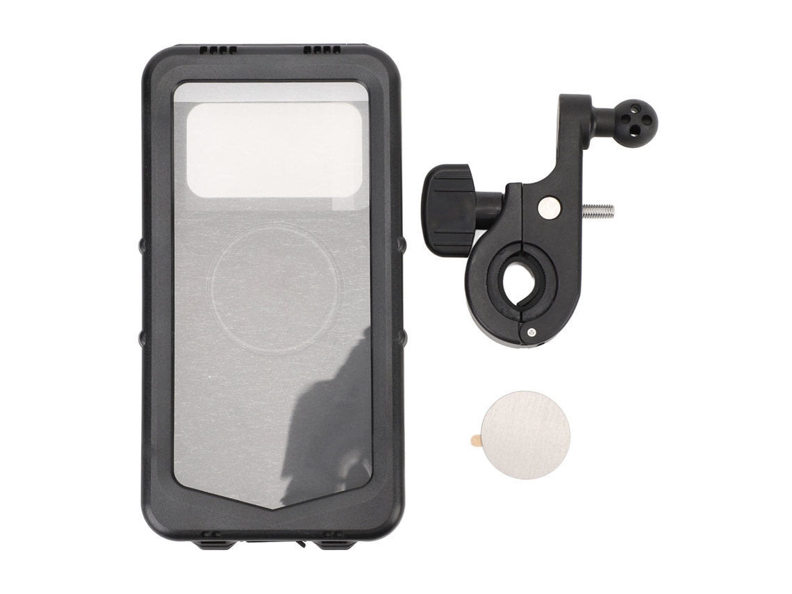 Soporte Para Teléfono De Bicicleta Con Pantalla Táctil, Resistente Al Agua Y A Las Vibraciones, Para Navegación En Motocicleta - Negro