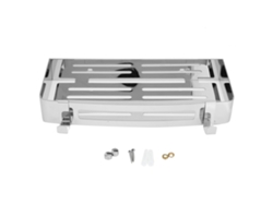 Estantería de baño de acero inoxidable con organizador de champú.