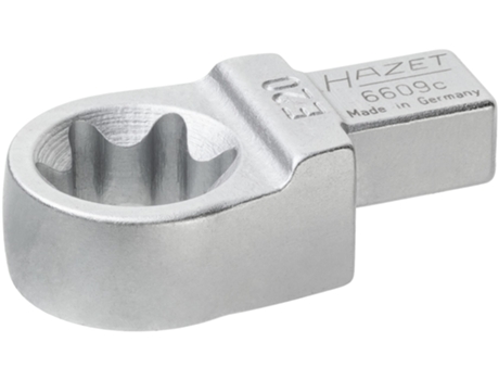 HAZET 6609C-E20 Cabeza de Llave de Estrella Torx: Cuadrado Insertable 9 X 12 Mm Perfil Torx Exterior E20