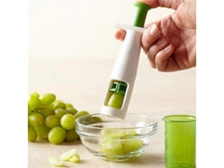 Cortador Multifuncional De Uvas Tomates Cherry Para Comida Bebé Con Piston Antideslizante Y Hoja De Acero Inoxidable