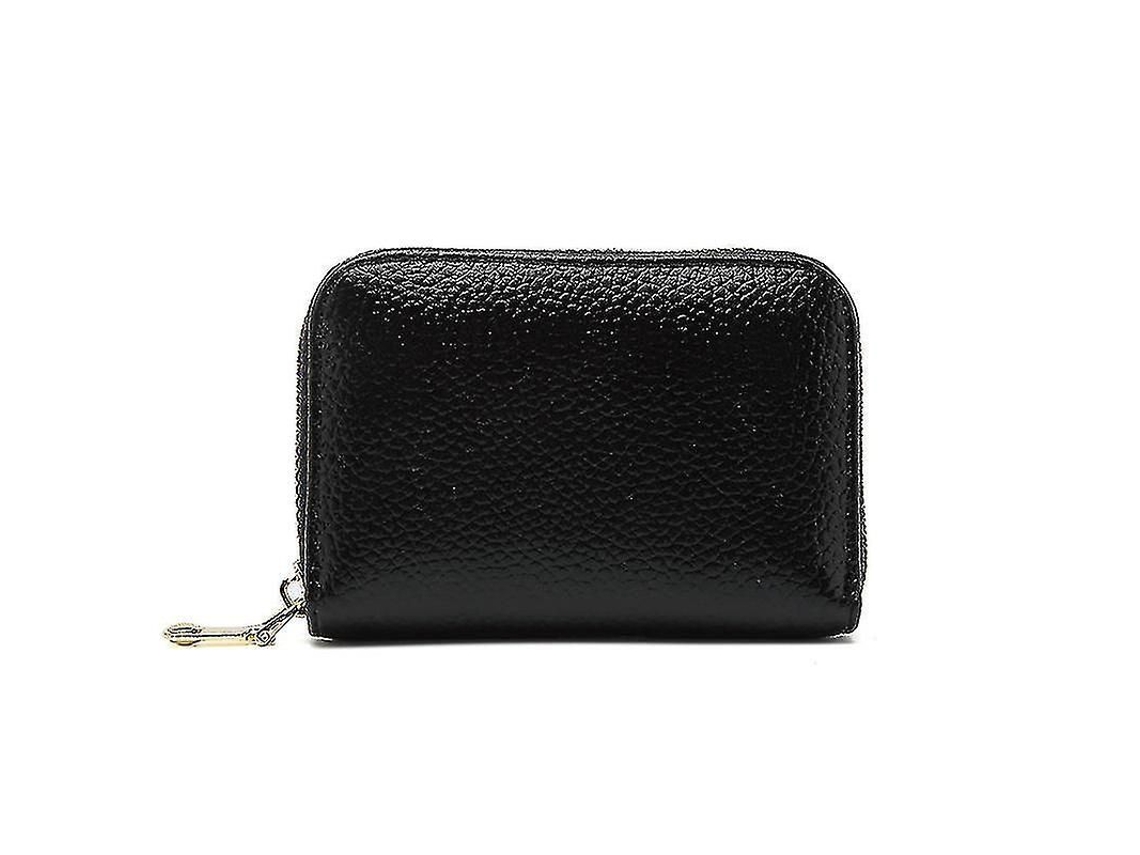 Cartera De Piel Para Mujer Con Bolsillo Con Cremallera Y Ranuras Para Tarjetas De Crédito (pequeña)