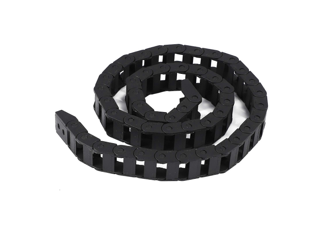 Cadena portacables de plástico de 10x20 mm, 1 m, ambos extremos abiertos.