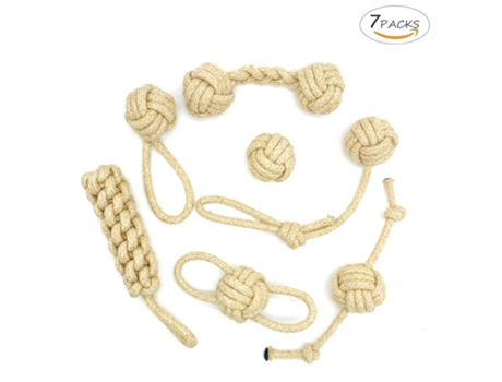 Juguete Para Perros Hecho De Algodón Natural Original Para Perros Pequeños Y Grandes Para Entrenamiento De Cachorros Pelota Para Perros ELKUAIE
