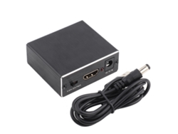 Divisor De Hdmi A Audio Analógico 4k, Convertidor De Fibra Óptica, Aluminio Negro.