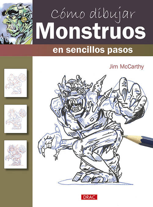 Libro Cómo Dibujar Monstruos En Sencillos Pasos de Jim Mccarthy (Español)