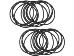 50 Pulseras Elásticas De Silicona Negras, Estilo Minimalista, Superficie Lisa, Flexibilidad Óptima.