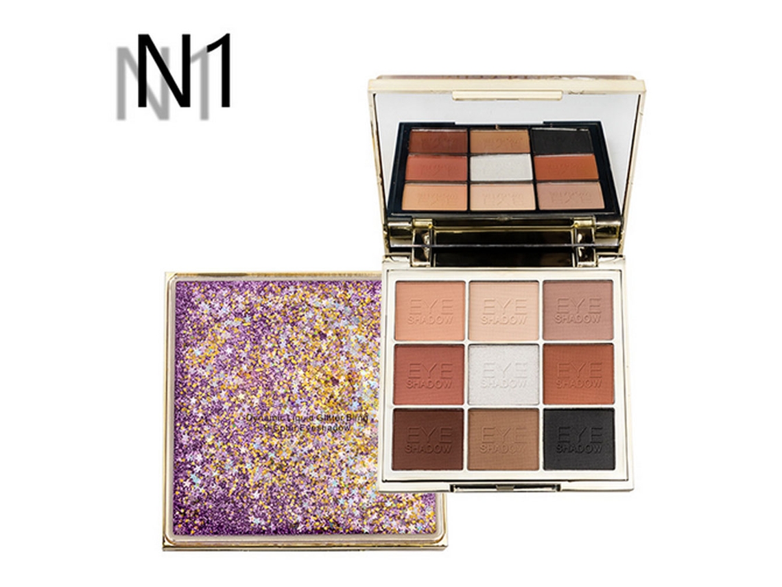 Paleta de sombras de ojos mate Sunflare de 9 colores N1roxo