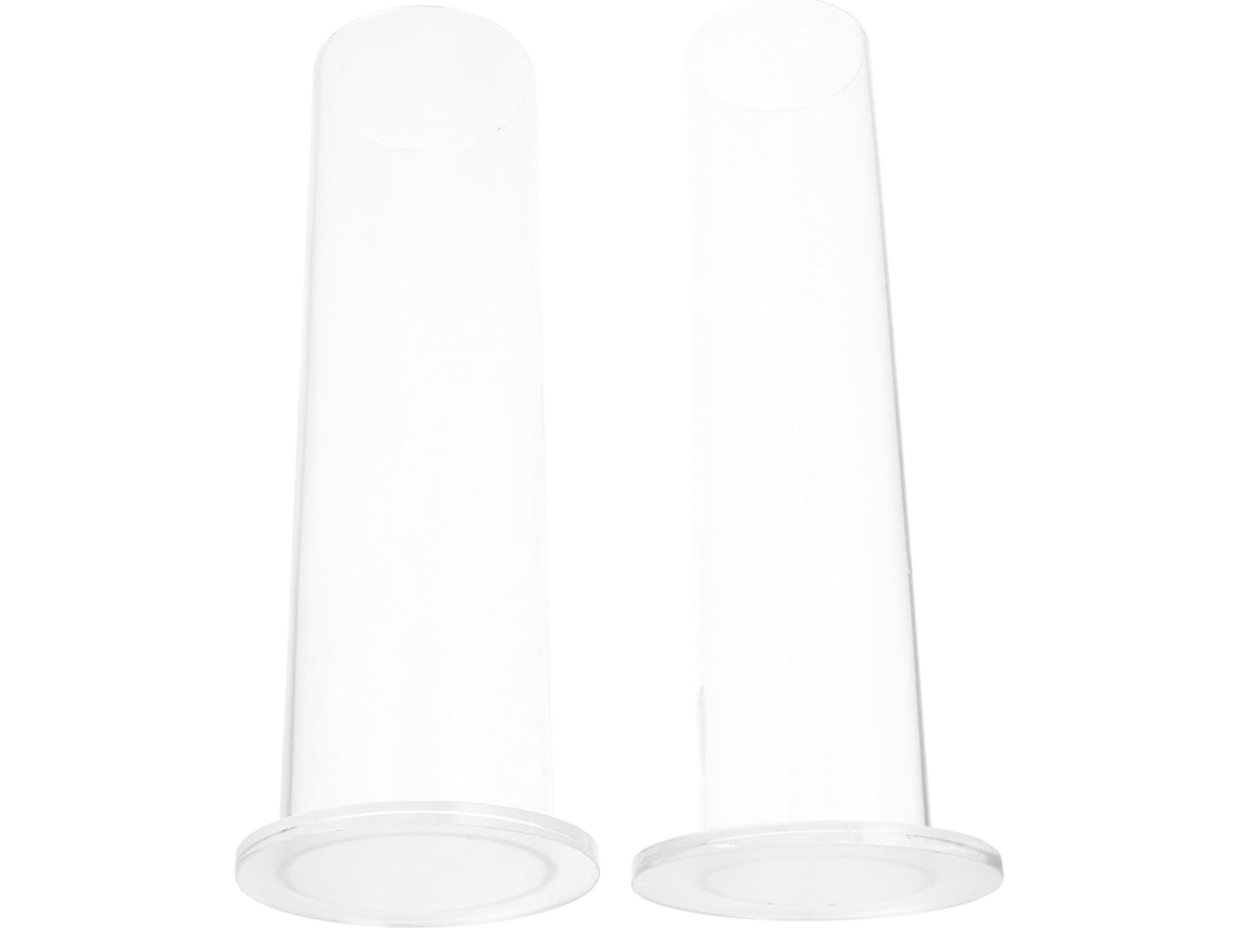 Organizador Estable De 2 Piezas Para Guardar Joyas Y Bandas Elásticas De Acrílico Transparente.