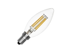 Bombilla LED de filamento tipo vela E14, 6 W, 720 lm, C35, sin parpadeo, 4000 K, blanco neutro, Ledkia
