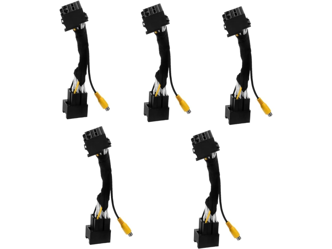 Conjunto De 5 Adaptadores Para Câmera De Ré Automotiva