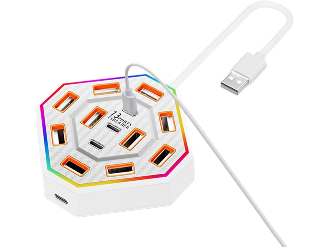 Base De Carga Para Portátil | Estación De Acoplamiento Con 13 Puertos Usb