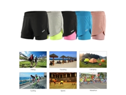 Braguitas De Running 2 En 1 Para Mujer Con Forro Largo, De Secado Rápido Y Transpirables Para Entrenamiento Y Ciclismo.