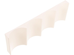 Contenedor De Pp Para Cocina, Soporte Apilable De Plástico Para Botellas De Vino, Blanco Con Base Antideslizante.