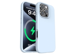 (azul Cielo, Iphone 16 Pro Max) Funda Magnética De Silicona Líquida Para Iphone, Color Liso Sencillo