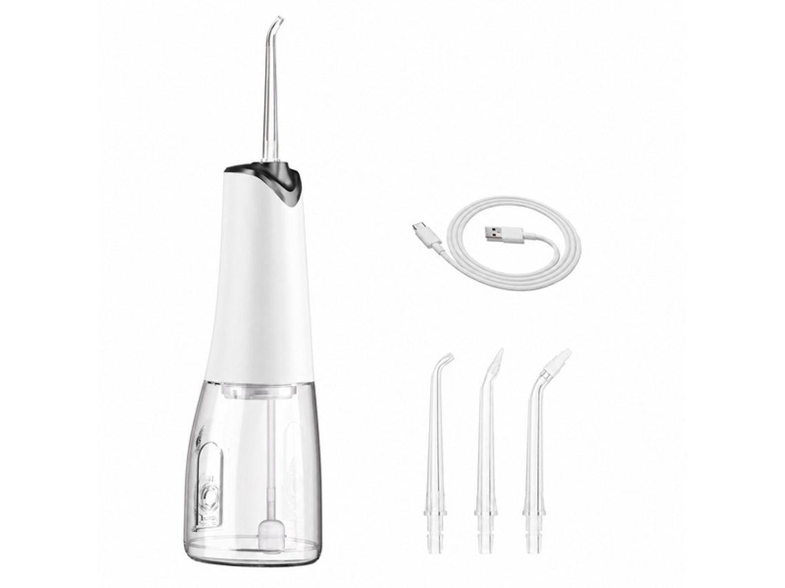 Equipo Higiene Oral Blanco Portátil, Regulación Flexible De Chorro, Ideal Para Rutina Familiar Y Portadores De Implantes.