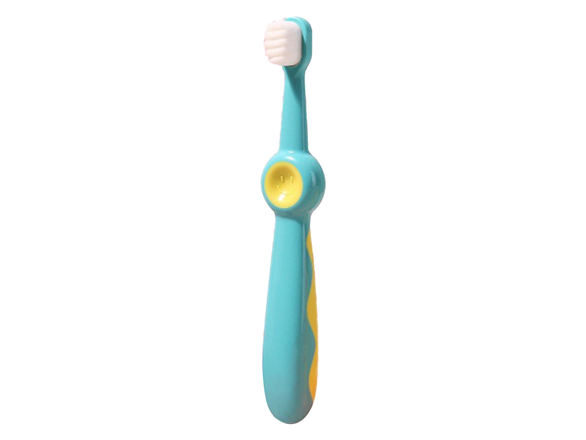 Escova De Dentes Infantil Fibra Ultrafina Macia Para Crianças 1-12 Anos Amarela