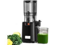 Extractor de jugos SJ 052 EU BL, con certificación CE, 250 W, 1,8 L, gran capacidad, prensado en frío, baja velocidad 50-65 RPM, negro, Linkchef