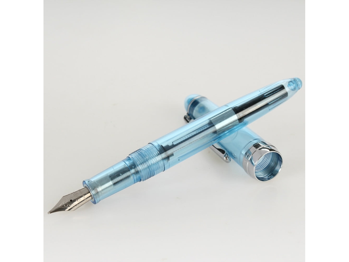 Pluma Estilográfica Jinhao 992, Cuerpo Espiral Transparente, Plumín Fino, Colorida, Ideal Para La Oficina Y El Hogar.