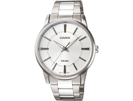 Reloj CASIO MTP-1303D-7AVDF Mujer (Acero Inoxidable - Plateado y Blanco)