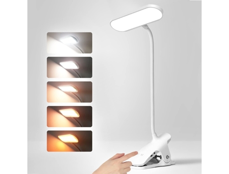 Lámpara de mesa protectora de ojos horizontal - Blanco