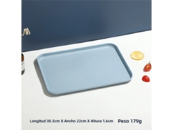 Bandeja rectangular de plástico MDUG usada para restaurantes y hogares, para té y vasos