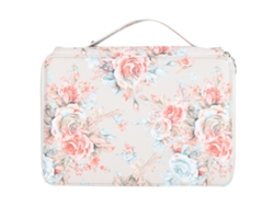Estuche Para Lápices Con 200 Compartimentos, 4 Capas, Estampado Rosa, Portalápices