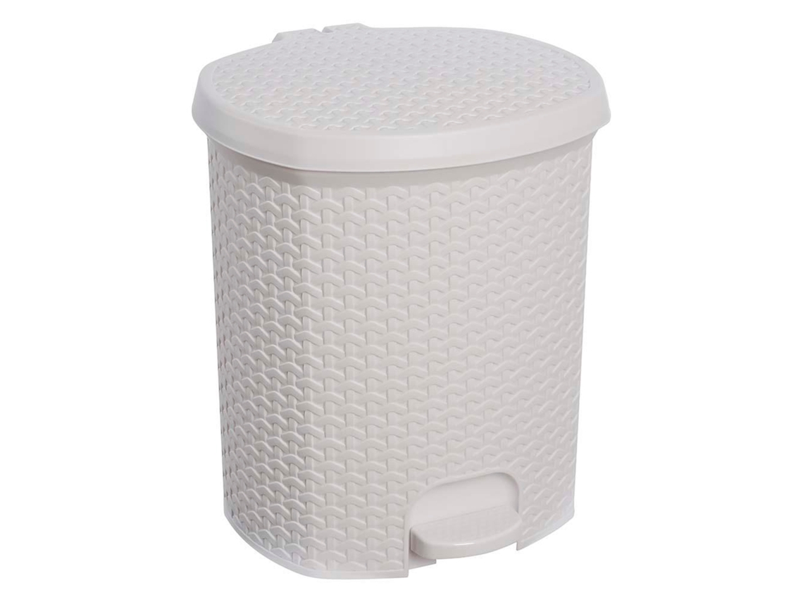 Cubo Basura KEEEPER 21L con Tapa Blanco Nórdico
