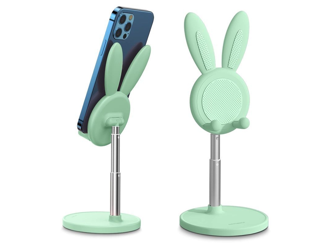 2026-linjou Soporte De Teléfono Conejo Bonito, Compatible Con Iphone, Kindle, Ipad, Switch, Tablets Y Todos Los Teléfonos (verde)